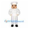 Chef Mascot Costume with White Uniform and Apron