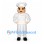 Chef Mascot Costume with White Uniform and Apron