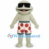Seal Mascot Costume with Black Sunglasses and Red Polka Dot Shorts