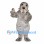 Walrus Mascot Costume in Gray with White Tusks and Whiskers