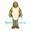 Turtle Mascot Costume in Olive Green with Cream Belly and Shell