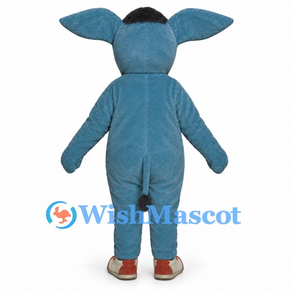 Aardvark Mascot Costume in Blue with Long Muzzle and Large Ears