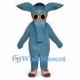 Aardvark Mascot Costume in Blue with Long Muzzle and Large Ears