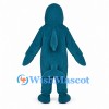 Dolphin Mascot Costume in Teal with Cream Belly