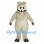 Hippo Mascot Costume in Gray with Large Muzzle and White Teeth