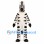 Zebra Mascot Costume with Black and White Stripes