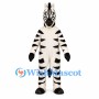 Zebra Mascot Costume with Black and White Stripes