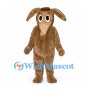 Aardvark Mascot Costume in Brown with Long Muzzle and Large Ears
