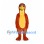 Duck Mascot Costume in Rust Brown with Yellow Belly