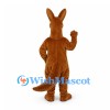 Kangaroo Mascot Costume in Brown with Cream Belly and Long Tail