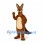 Kangaroo Mascot Costume in Brown with Cream Belly and Long Tail