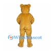 Bear Mascot Costume in Golden Brown with Rounded Ears