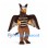 Griffin Mascot Costume in Brown with Large Wings and Orange Beak