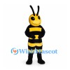 Bee Mascot Costume with Yellow Head and White Pointed Wings