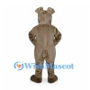 Bulldog Mascot Costume in Gray with Folded Ears