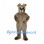 Bulldog Mascot Costume in Gray with Folded Ears