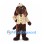 Dog Mascot Costume with Checkered Jacket and Matching Cap