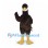 Eagle Mascot Costume in Dark Brown with Yellow Beak and Feet