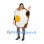 Toast Mascot Costume with Fried Egg and Open Face Design