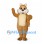 Squirrel Mascot Costume in Tan with Cream Belly and Large Tail