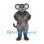 Mouse Mascot Costume in Gray with Round Ears and Thin Tail