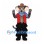 Mouse Mascot Costume with Cowboy Hat and Red Vest
