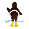 Turkey Mascot Costume in Brown with Layered Fan Tail