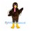 Turkey Mascot Costume in Brown with Layered Fan Tail