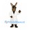 Rabbit Mascot Costume with White Lab Coat and Black Sunglasses