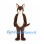Kangaroo Mascot Costume in Dark Brown with White Belly