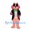 Cat Mascot Costume in Pink with Black Tailcoat and Green Bow