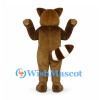 Raccoon Mascot Costume in Brown with White Muzzle and Ringed Tail