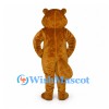 Beaver Mascot Costume in Golden Brown with Buck Teeth