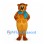 Squirrel Mascot Costume in Orange Brown with Blue Check Scarf