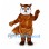 Fox Mascot Costume in Brown with White Muzzle and Tail Tip