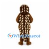 Porcupine Mascot Costume in Brown with Cream Back Quills