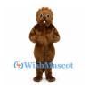 Porcupine Mascot Costume in Brown with Cream Back Quills