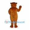 Beaver Mascot Costume in Brown with Long Flat Tail