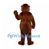 Beaver Mascot Costume in Dark Brown with Cream Belly