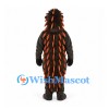 Porcupine Mascot Costume in Black with Orange and Cream Quills