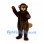 Beaver Mascot Costume in Dark Brown with Paddle Tail