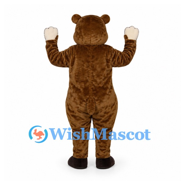 Chipmunk Mascot Costume in Brown with Cream Belly and Cheeks