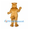 Beaver Mascot Costume in Golden Brown with Buck Teeth and Flat Tail