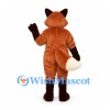 Fox Mascot Costume in Rust with White Chest and Black Paws