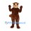 Beaver Mascot Costume in Brown with Flat Crosshatched Tail