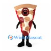 Pizza Slice Mascot Costume with Pepperoni and Cheese Details
