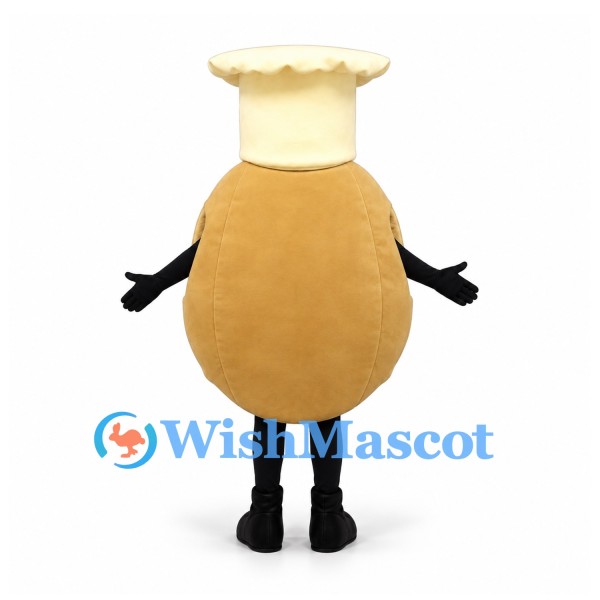 Pizza Oven Mascot Costume with Round Body and Chimney Top