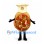 Pizza Oven Mascot Costume with Round Body and Chimney Top