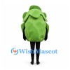 Lettuce Mascot Costume in Green with Layered Leaves