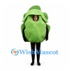 Lettuce Mascot Costume in Green with Layered Leaves